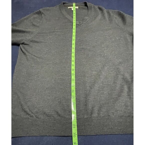 Nordstrom Xl Extra Fine Merino Wool V-Neck Sweater Gray - Picture 11 of 12